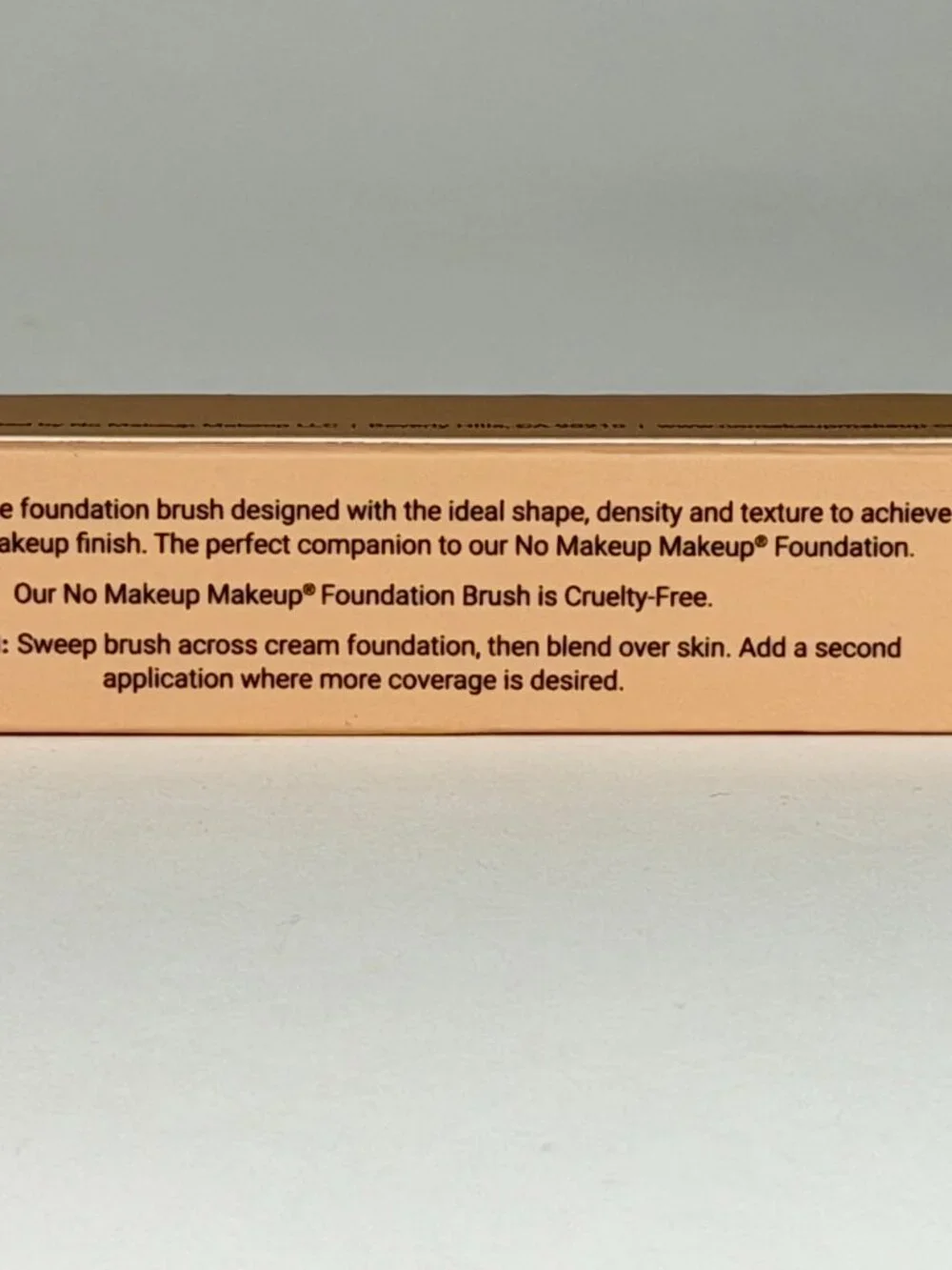 NIB The Original No Makeup Makeup Foundation Brush Cruelty-Free